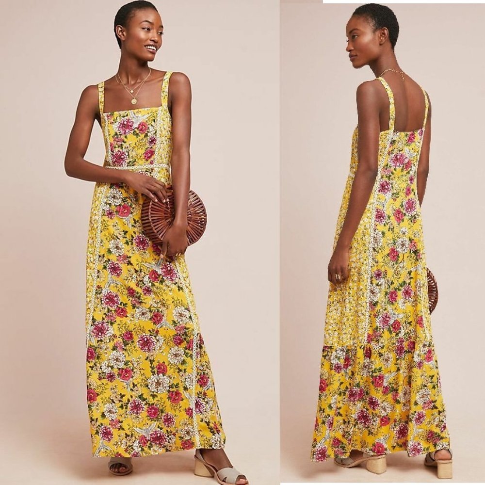 Anthropologie Farm Rio Cantonal Maxi Dress